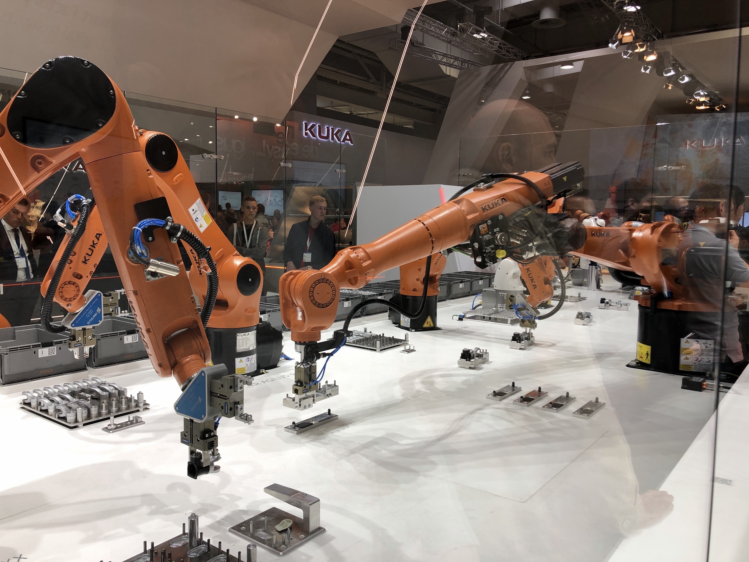 KUKA palletizing robot arm